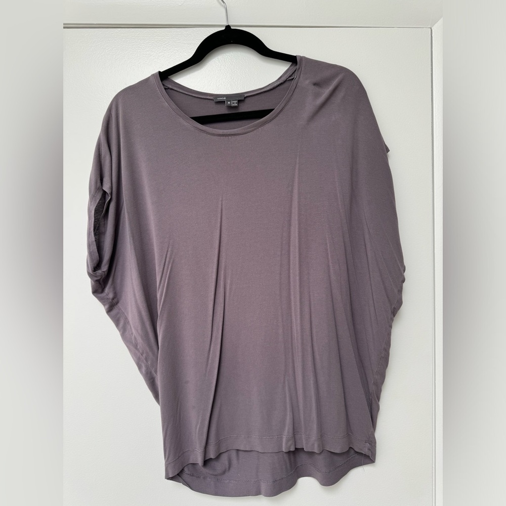 Vince Medoum Grey Loose Cotton Tunic